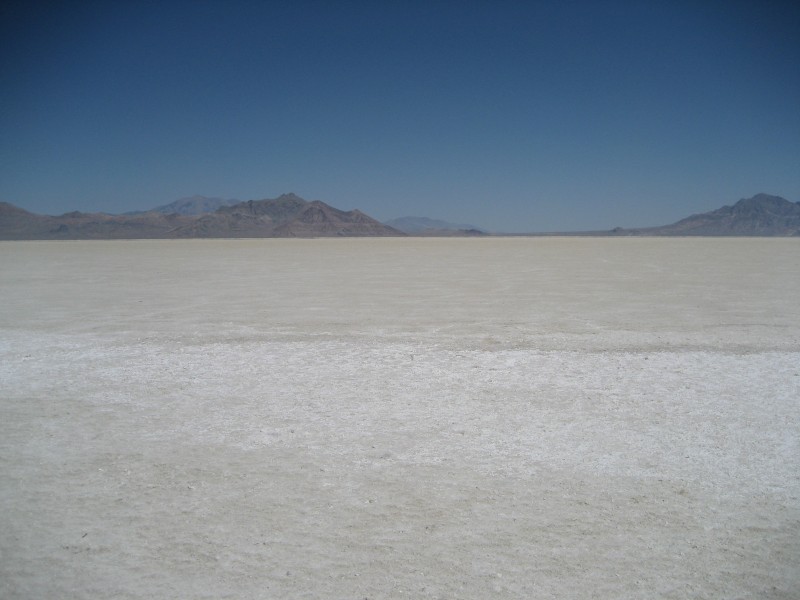 The Bonneville Salt Flats, Utah