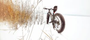 snow and bike